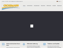Tablet Screenshot of grossmann-waffelbackanlagen.de